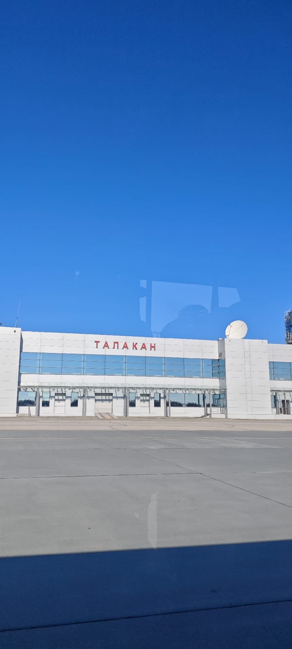 S7 Airlines flight operations at Talakan Airport, Russia
