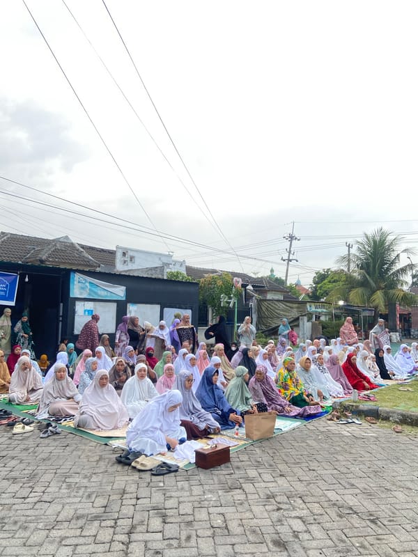 Community prayer gatherings and daily life documented in Gelam, Indonesia