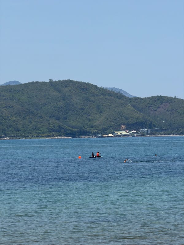 Morning scenes documented along Nha Trang coast, Vietnam