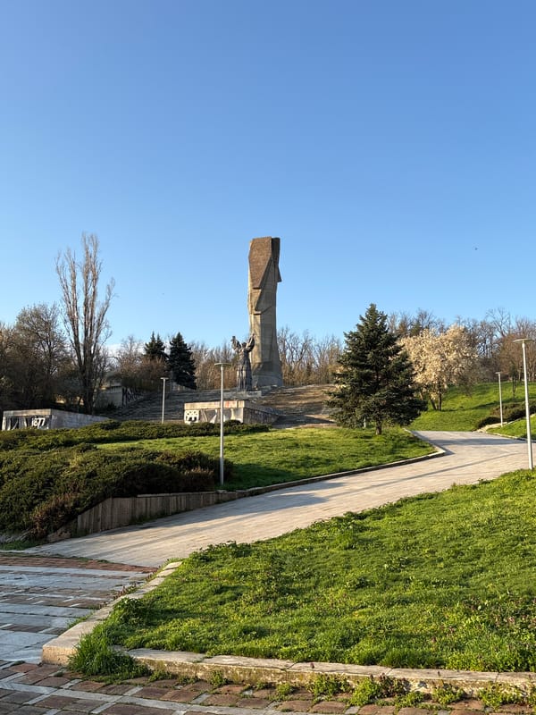 Historic Pleven Panorama monument photographed in Bulgaria
