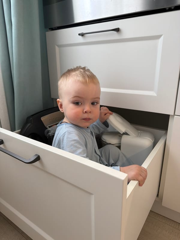 Morning domestic scenes captured in Votkinsk home with toddler, dog
