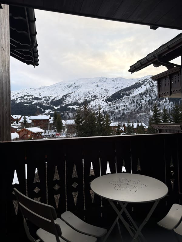 Winter ski vacation documented at French Alps accommodation