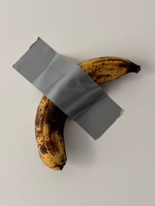 Overripe Banana Found Taped to Wall in Luxembourg