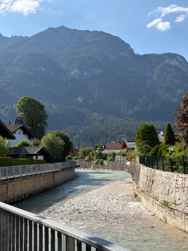 Rivers and peaks: a glimpse of Garmisch-Partenkirchen's Alpine setting