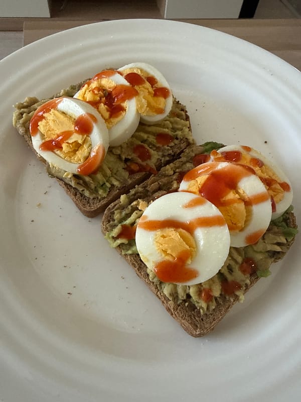 Avocado toast breakfast documented in Sofia