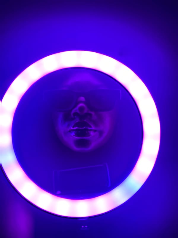 Ring light photography session documented in Maigizo, Nigeria