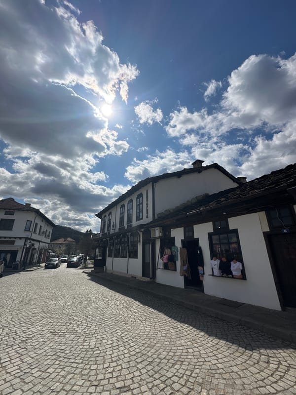 Morning tourism activity documented across historic Tryavna, Bulgaria