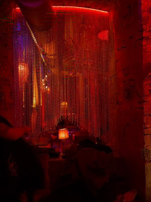 Interior of Kond House bar documented in Yerevan