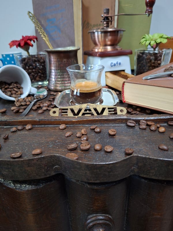Styled coffee flat lay shoot on a rustic wooden table, Chișinău