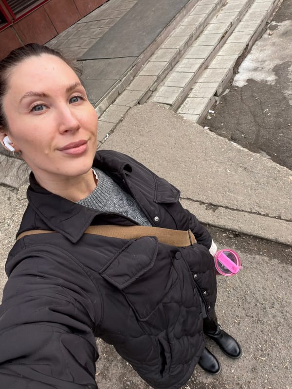 Selfie moments captured by two people in Perm