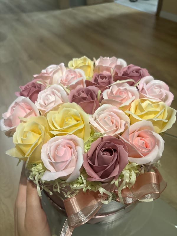 Artificial rose bouquet spotted in Sofia, Bulgaria