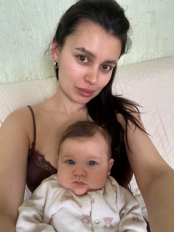 Early morning family moments documented in Chaikovsky, Russia