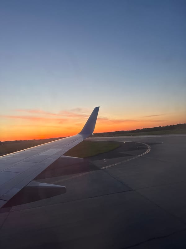 Aircraft on runway at Crokhovo, Russia during twilight hours