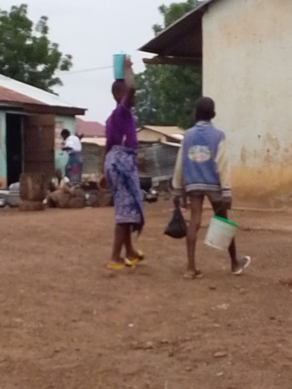 Children spotted in rural village setting during daylight