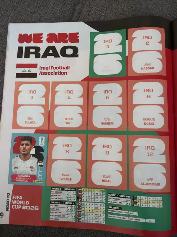 Collector reviews FIFA World Cup 2026 sticker album in Bulgaria