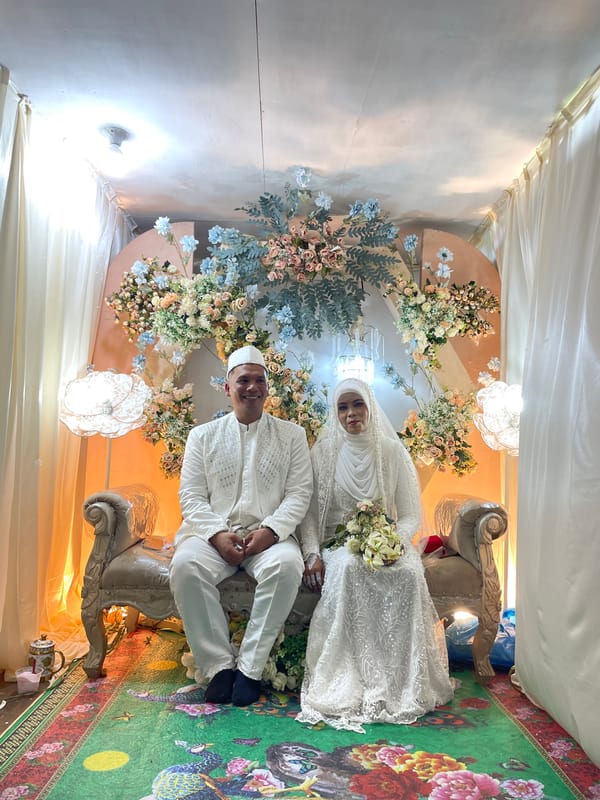 Wedding day scenes from Batee, Indonesia