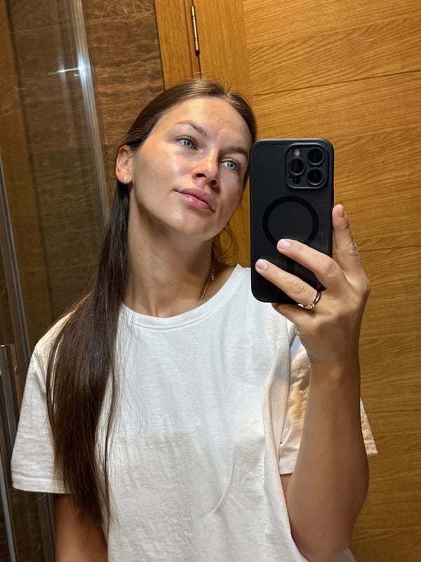 Quick selfie session at home in Donji Pobori, Montenegro