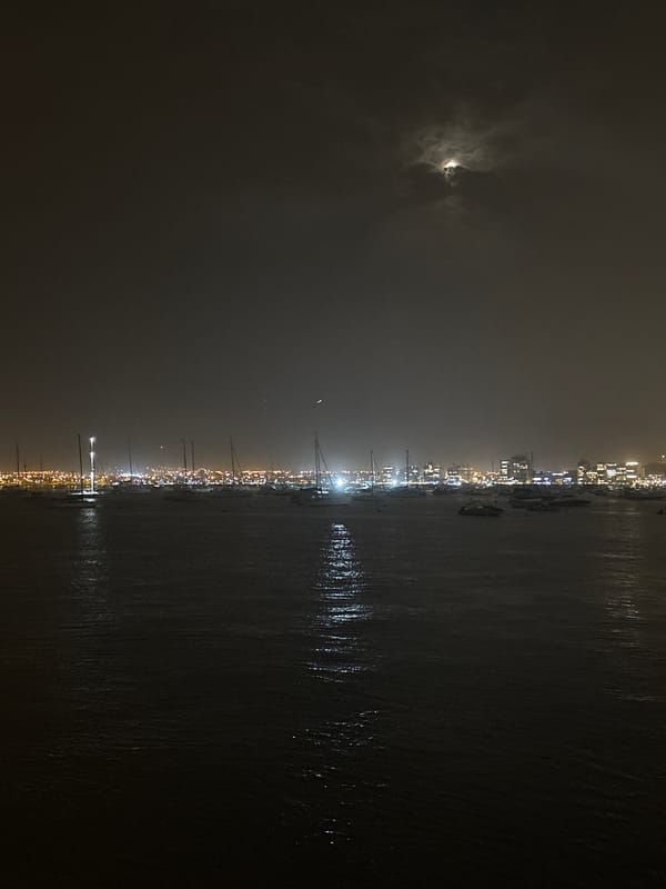 Late night documentation of evening in coastal Ancón, Peru