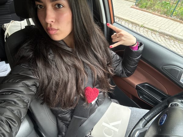 Woman sits in Ford driver's seat in Sofia