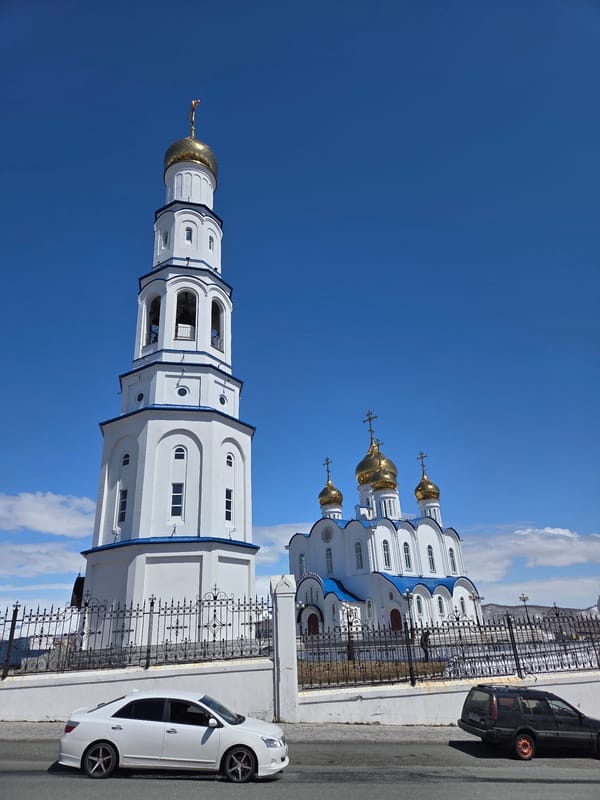 Orthodox church complex documented by witnesses in morning observations