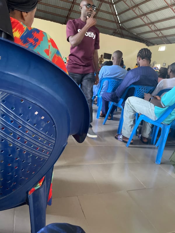 Community gathering and street life in Jalingo, Nigeria