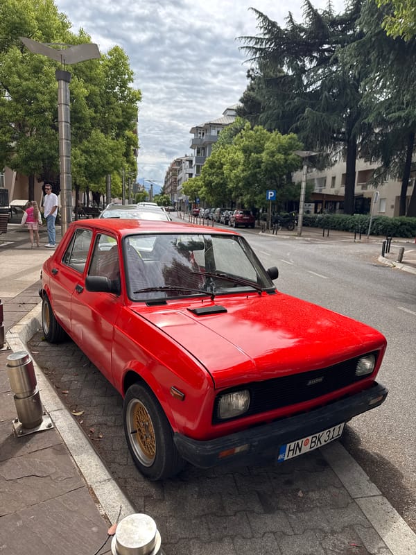 Morning street scenes and cafe interiors documented in Podgorica