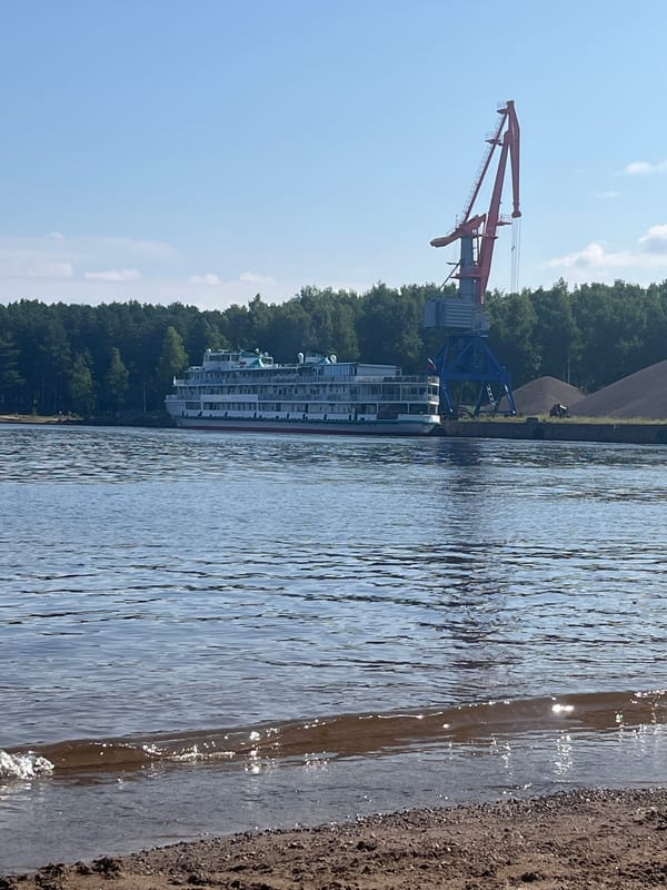 River ships and everyday moments in Chaikovsky, Russia