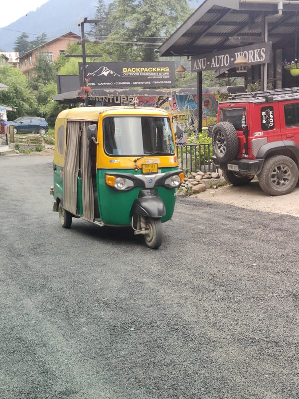 Street life and mountain scenery around Manali, Himachal Pradesh