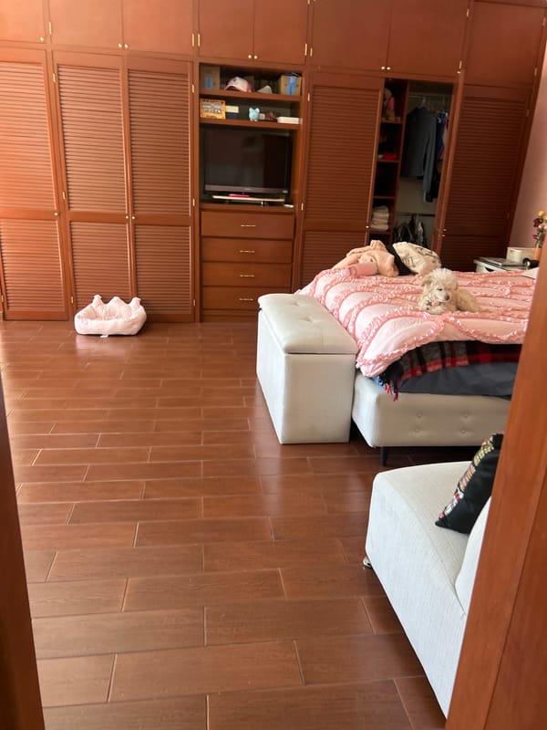 Bedroom and closet interiors documented in Mexican residence