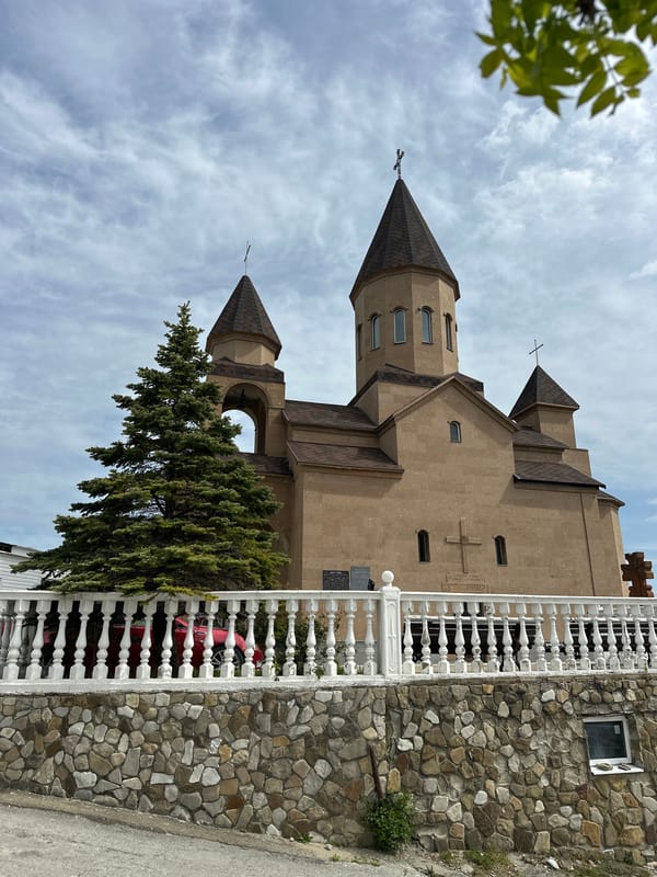 Morning walking tour documented in Novomikhaylovsky, Russia