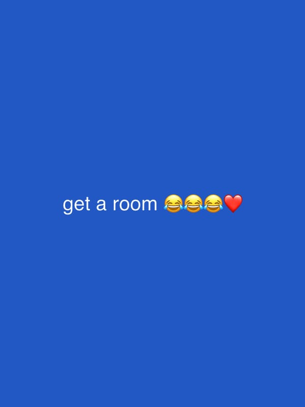 Digital message with emojis captured in Erba, Italy