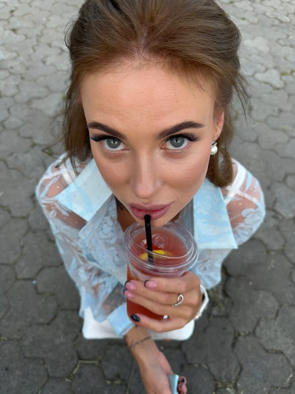 Casual portrait session near a Bila Tserkva monument