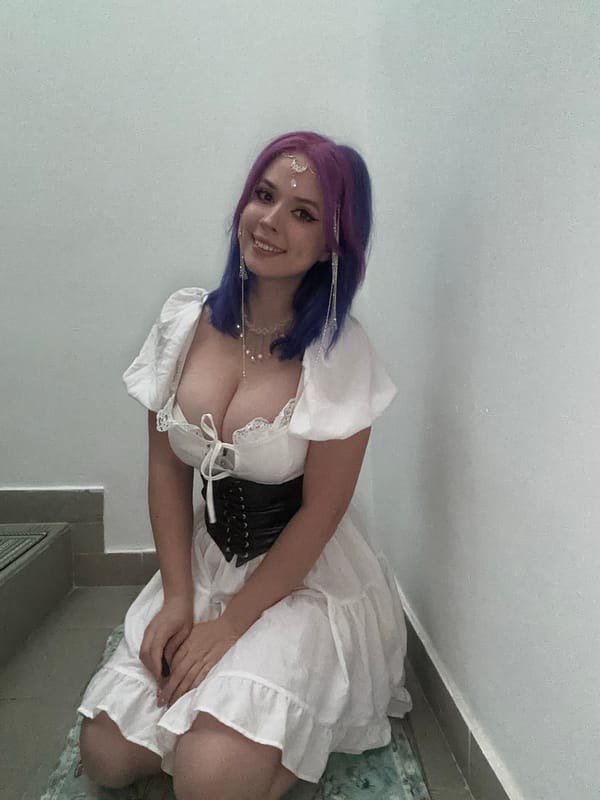 Woman in costume photographed during indoor session in Zagreb