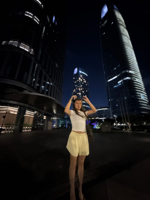 Night stroll through Haizhu District's modern downtown core