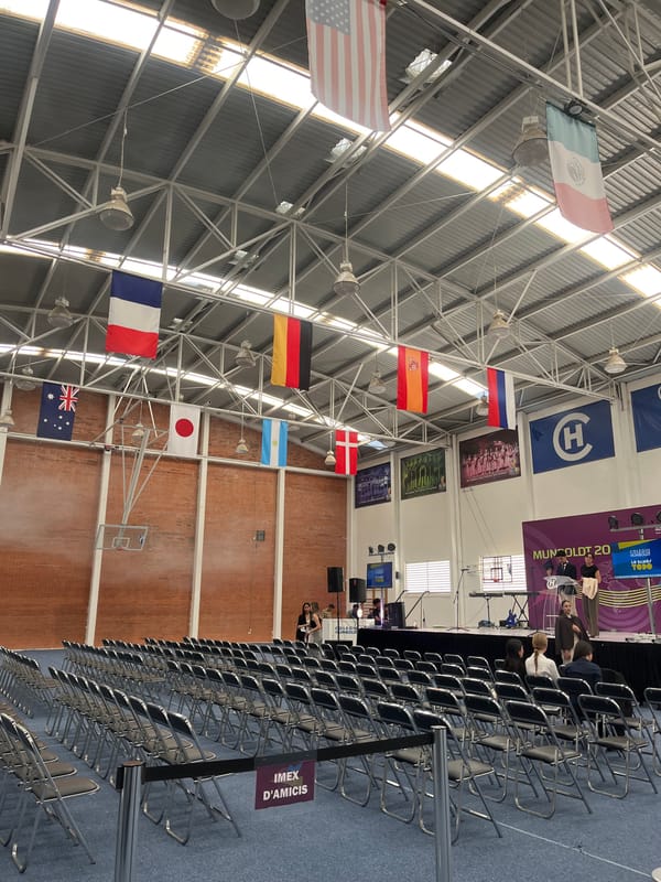 Evening assembly event held at Puebla gymnasium venue
