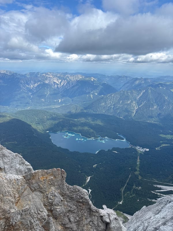 Summit morning on the Zugspitze, views and history included