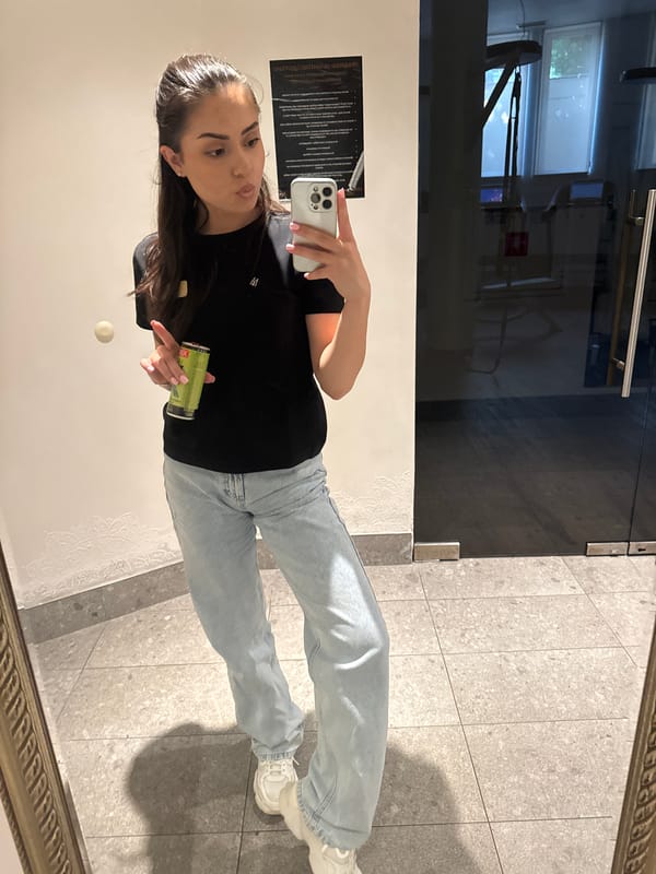 Selfie session across multiple Sofia locations with energy drink