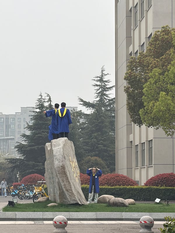 Morning street activity observed across Jiangning District, China