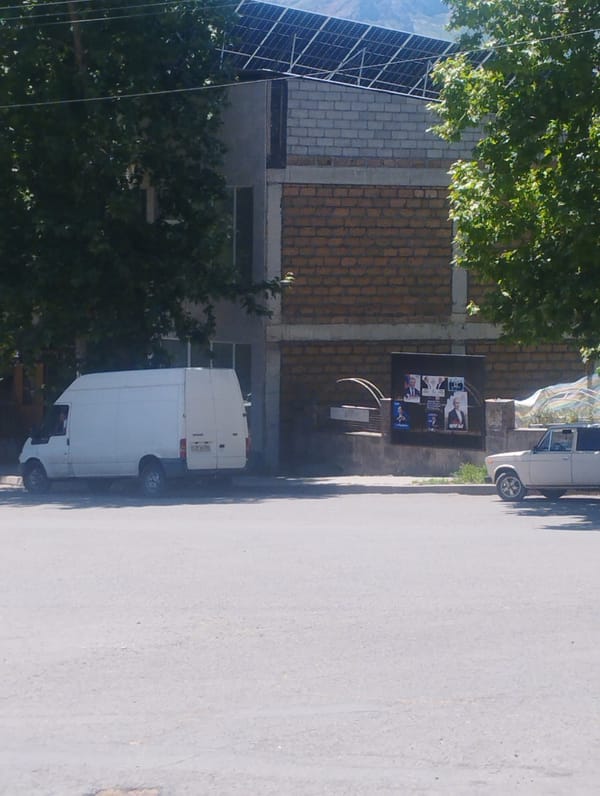 Morning street activity captured in Yeghegnadzor, Armenia