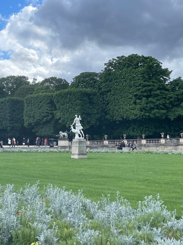 Peaceful afternoon scenes documented at Paris park