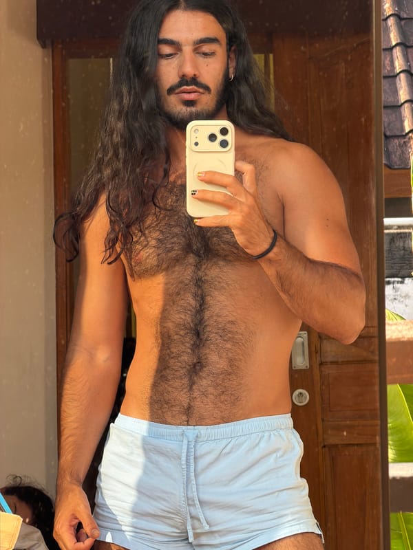 Balcony mirror selfies in North Kuta, Bali