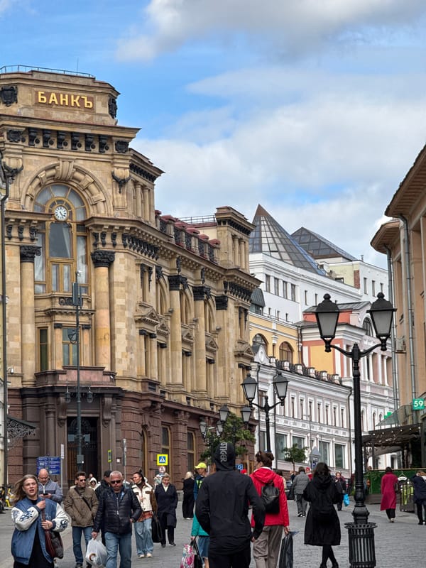 Moscow daily life documented across city center landmarks