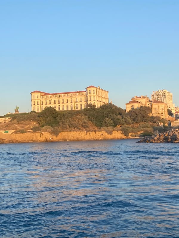 Afternoon boat ride along the Marseille coastline at sunset