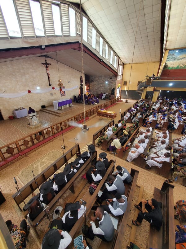 Church service and community gathering observed in Awkuzu, Nigeria