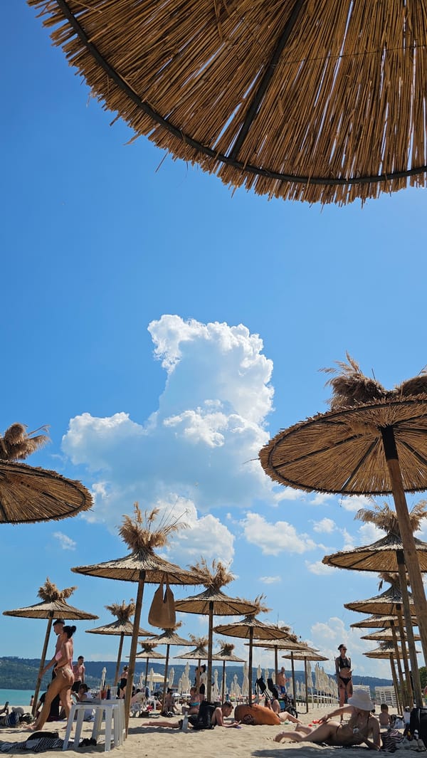 Summer beach day unfolds in Varna, Bulgaria