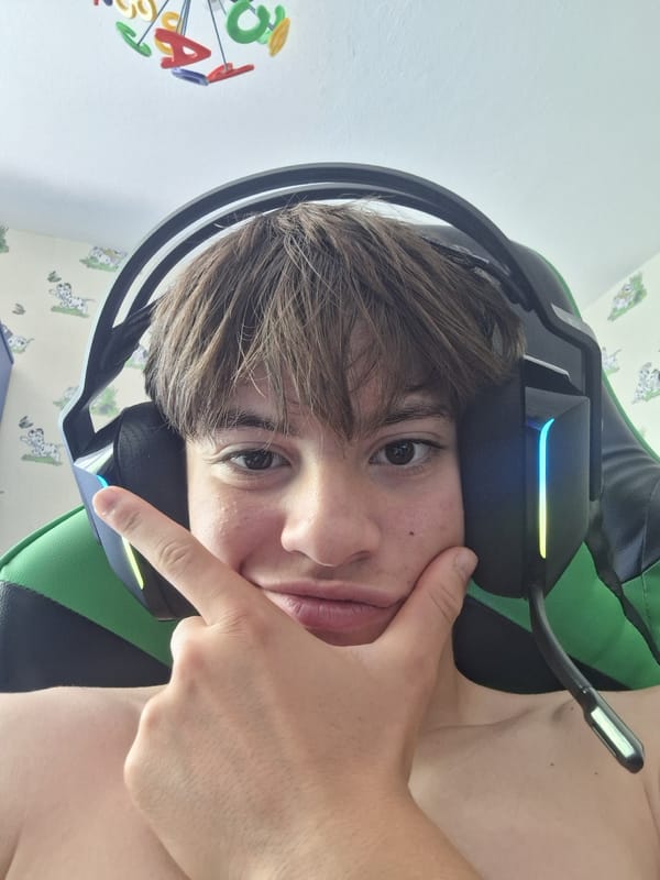 Young gamer documents morning routine in Varna, Bulgaria