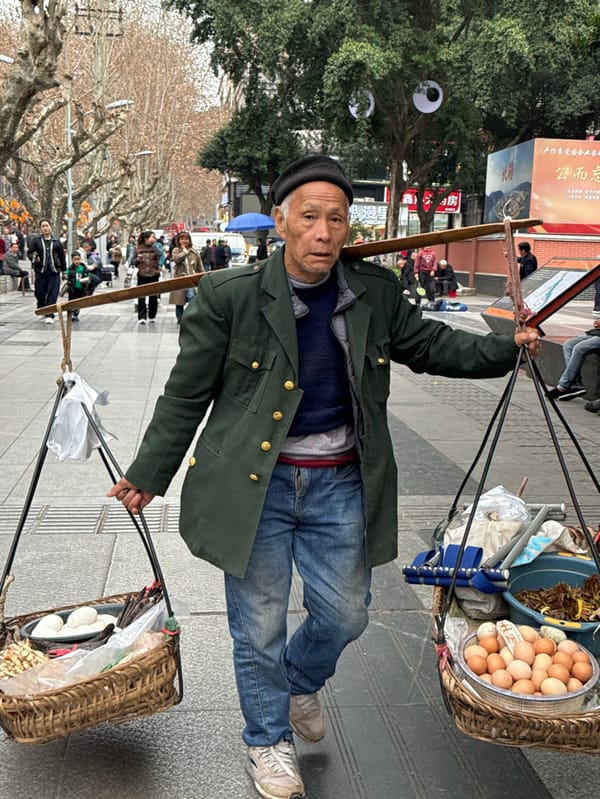 Daily street life captured in decorated Beibei, China