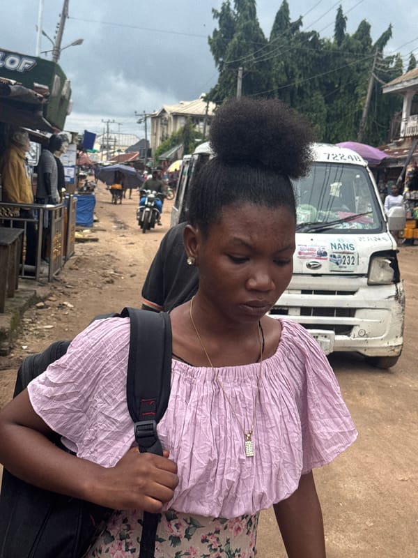 Everyday street life across a neighborhood in Ihiagwa, Nigeria