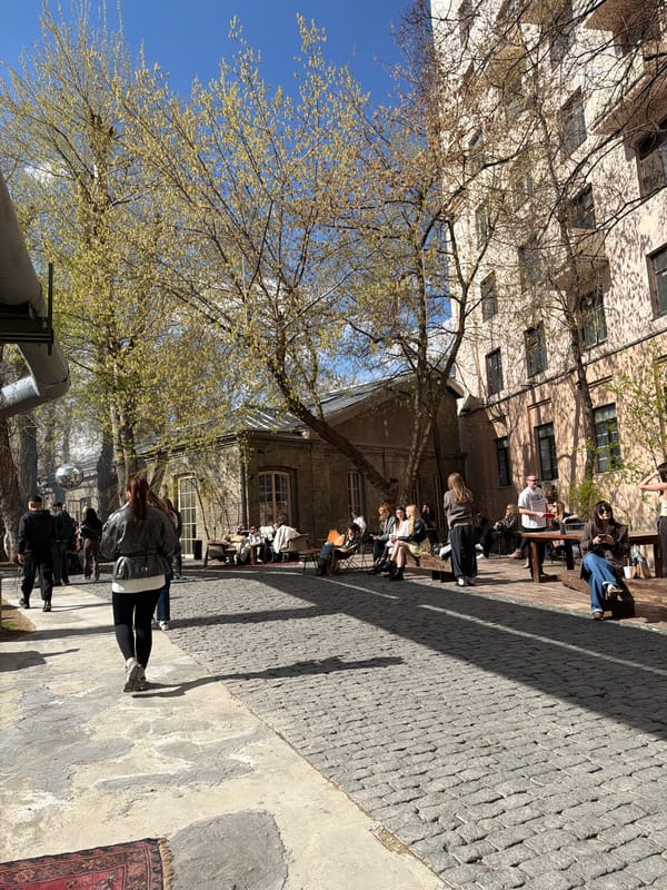 Outdoor social gathering documented in Moscow courtyard Saturday morning