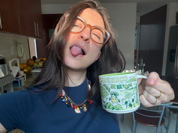 Person documents casual moments with mug, plants in Puebla